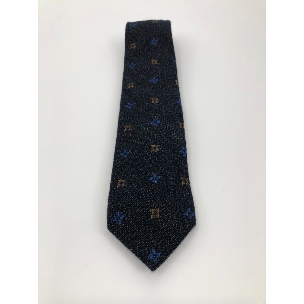XMI Platinum Italy All Silk Tie Mens Black Handmade Fuzzy Soft Professional Prep